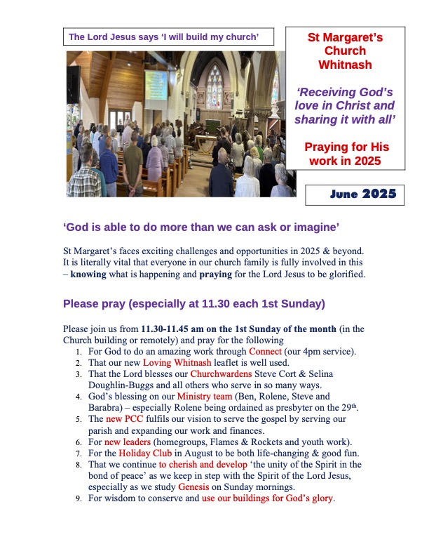 St Margarets Whitnash Prayer L